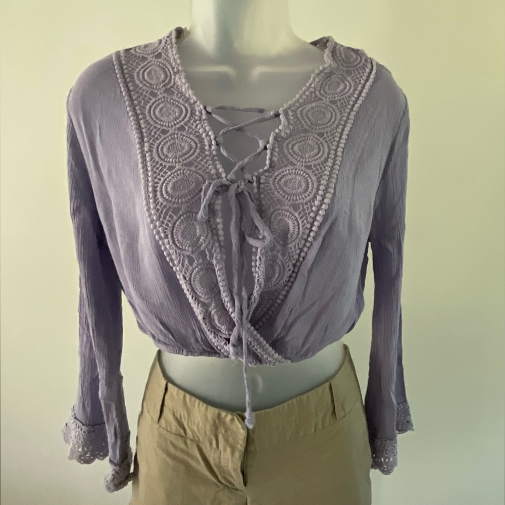 Heart & Hips Crop Top Long Sleeves - Small